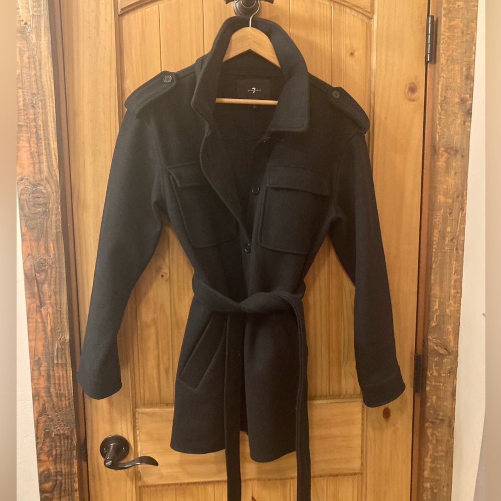 7 For All Mankind Belted Utility Trench Coat